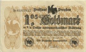 Preußen 1.05 Goldmark = 1/4 Dollar 1923 (1/1-) 