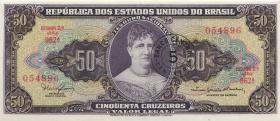 Brasilien / Brazil P.184a 5 Cent- auf 50 Cruz. (1966-67) (2) 