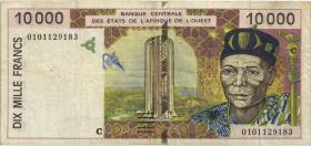 West-Afr.Staaten/West African States P.314Cj 10.000 Francs 2001 Burkina Faso (3) 