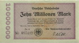 RVM-04a Reichsbahn Berlin 10 Millionen Mark 1923 mit No. (1) 
