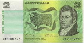 Australien / Australia P.43b3 2 Dollars (1976) (3+) 