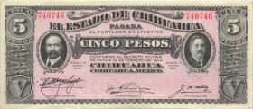 Mexiko / Mexico P.S0532A 5 Pesos 20.9.1915 (1/1-) 