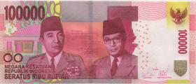 Indonesien / Indonesia P.153Aa 100.000 Rupien 2014 (1) 