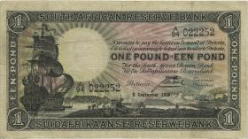 Südafrika / South Africa P.084e 1 Pound 1939 (3) 