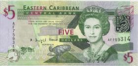 Ost Karibik / East Caribbean P.47 5 Dollars (2008) (1) AF 