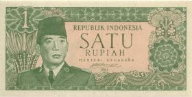 Indonesien / Indonesia P.079A 1 Rupie 1961 (1) 