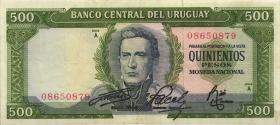 Uruguay P.048 500 Pesos (1967) (3) 
