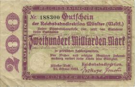 PS1330 Reichsbahn Münster 200 Milliarden Mark 1923 (4) 