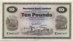 Nordirland / Northern Ireland P.189e 10 Pounds 1985 (3+) 