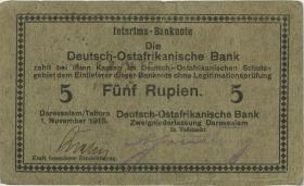 R.921d: Deutsch-Ostafrika 5 Rupien 1915 E (3) 