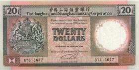 Hongkong P.197a 20 Dollars 1990 (1) 