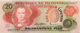 Philippinen / Philippines P.155 20 Piso 1970 (1) 