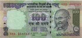 Indien / India P.098u 100 Rupien 2009 F (1) 