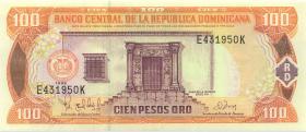 Dom. Republik/Dominican Republic P.156b 100 Pesos Oro 1998 (1) 