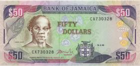 Jamaika / Jamaica P.073f 50 Dollars 1999 (1) 