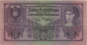 Österreich / Austria P.089 10 Schillinge 1925 (3-) 