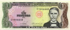 Dom. Republik/Dominican Republic P.117b 1 Pesos Oro 1981 (1) 
