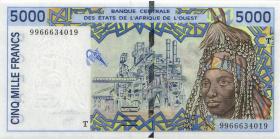 West-Afr.Staaten/West African States P.813Th 5000 Francs (1999) (1) 