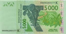West-Afr.Staaten/West African States P.717Kd 5.000 Francs 2006 (1) 