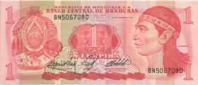 Honduras P.068b 1 Lempira 1984 (1) 
