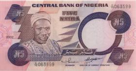 Nigeria P.24g 5 Naira 2002 (1) 