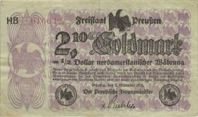 Preußen 2,10 Goldmark = 1/2 Dollar 1923 (3) 