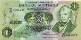 Schottland / Scotland P.111c 1 Pound 3.10.1978 (1) 