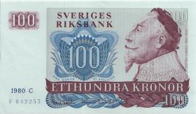 Schweden / Sweden P.54c 100 Kronen 1980 (1/1-) 