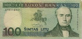 Litauen / Lithuania P.50 100 Litu 1991 AF 000025 (3)3) 