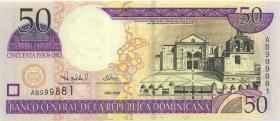 Dom. Republik/Dominican Republic P.161 50 Pesos Oro 2000 AB 999881 (1) 