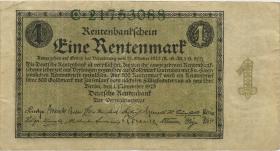 R.154a: 1 Rentenmark 1923 Reichsdruck (3) C 
