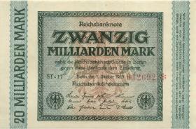 R.115dF 20 Mrd. Mark 1923 Fehldruck (2+) 