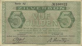 Niederlande / Netherlands P.063 5 Gulden 1944 (2-) 