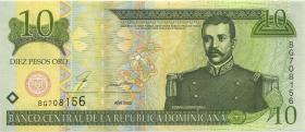 Dom. Republik/Dominican Republic P.159 10 Pesos Oro 2000 (1) 