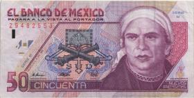 Mexiko / Mexico P.101 50 Nuevos Pesos 1992 Z replacement (3) 