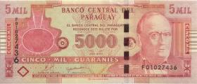 Paraguay P.223c 5000 Guaranies 2010 (1) 