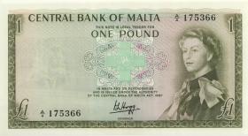 Malta P.29 1 Pound 1967 (2) 