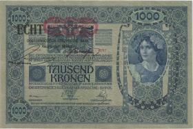 Österreich / Austria P.058 1000 Kronen 1902 (1919) (2+) 