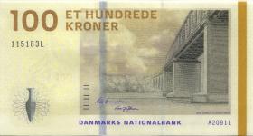 Dänemark / Denmark P.66a 100 Kronen 2009 (1) U.1 