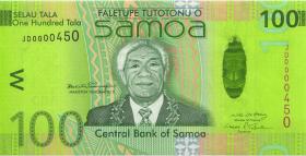 Samoa P.43 100 Tala (2008) JD 0000450 (1) low number 