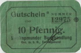 R.950: Swakopmunder Buchhandlung 10 Pfennig (1916) B (3) 