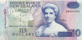 Neuseeland / New Zealand P.182a 10 Dollars (1994) BM 000304 (1) 