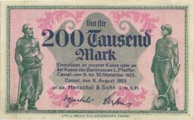 Notgeld Henschel & Sohn 200.000 Mark 1923 (2) 