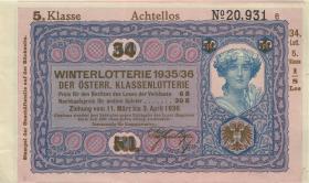 Österreich Donaustaat / Austria P.S153 50 Kronen (1923-37) (1/1-) 5.Klasse 