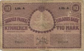 Finnland / Finland P.025 10 Markkaa 1909 (1918) (4) 