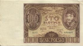 Polen / Poland P.075a 100 Zlotych 1934 (1-) 