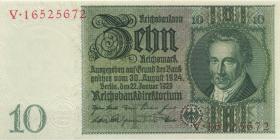 R.173a: 10 Reichsmark 1929 (1) F/V 