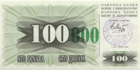 Bosnien & Herzegowina / Bosnia P.056e 100.000 Dinara 1993 (1) 
