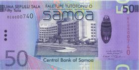 Samoa P.41a 50 Tala (2008) RE 0000740 (1) low number 