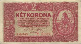 Ungarn / Hungary P.058 2 Kronen 1920 (3) 